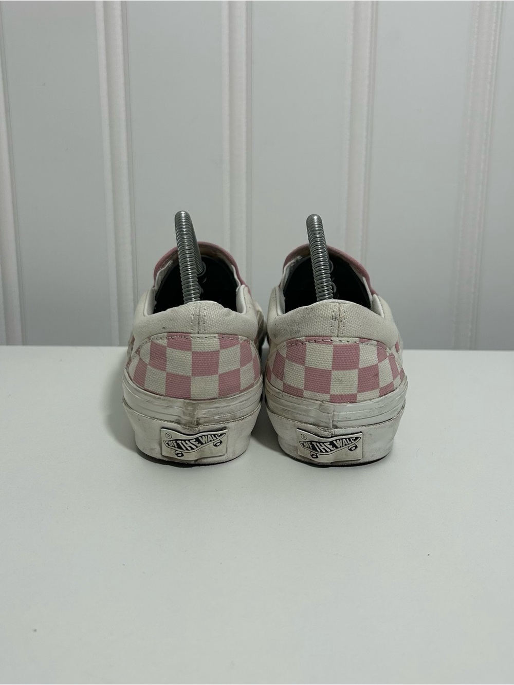 Vans Slip-On Checkerboard Sneakers - Pink/White 98 lx - Picture 4 of 8